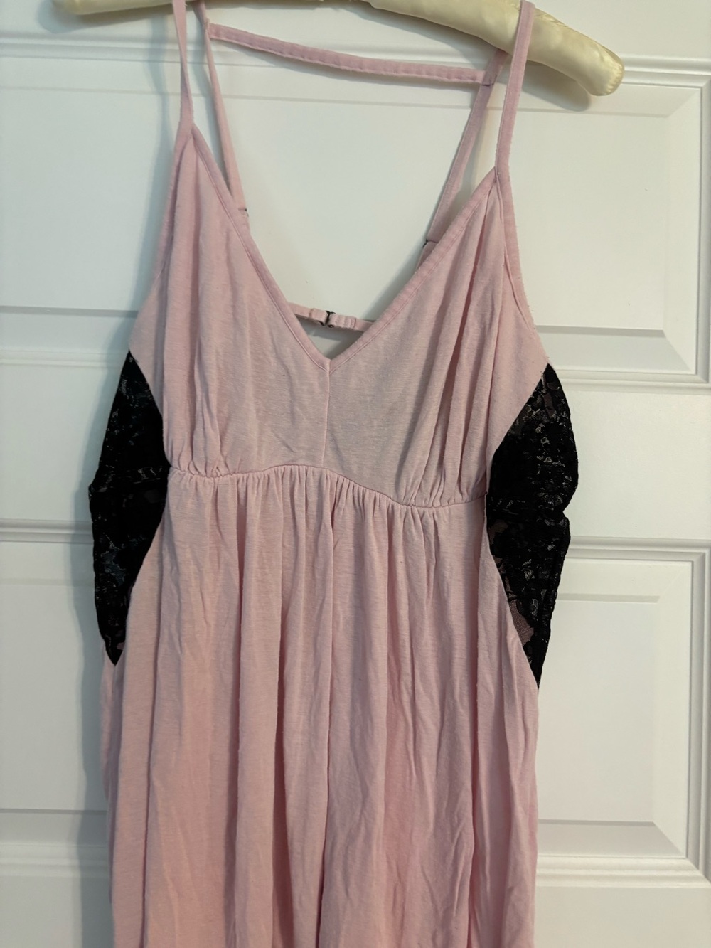 Women’s Pink Lace-Accent Cami Dress